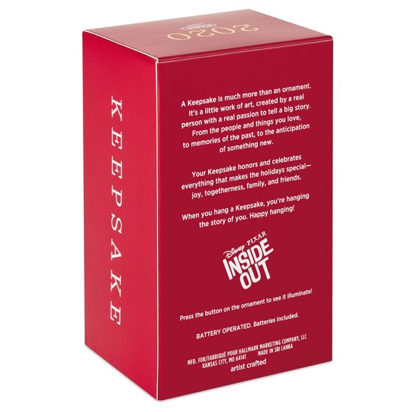 New! Disney Pixar Inside Out Hallmark Keepsake Ornament 2020 Anger - Lights Up! - Picture 2 of 5